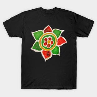 Indian Street Flower T-Shirt